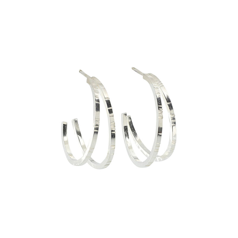 Layers hoops LARGE silver