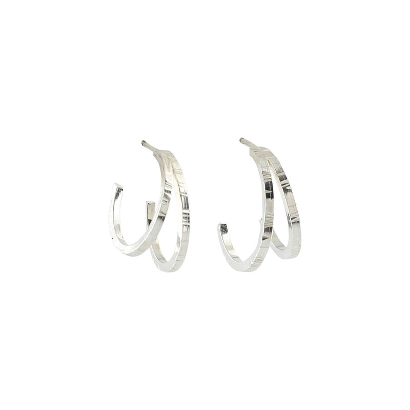 Layers hoops silver SMALL