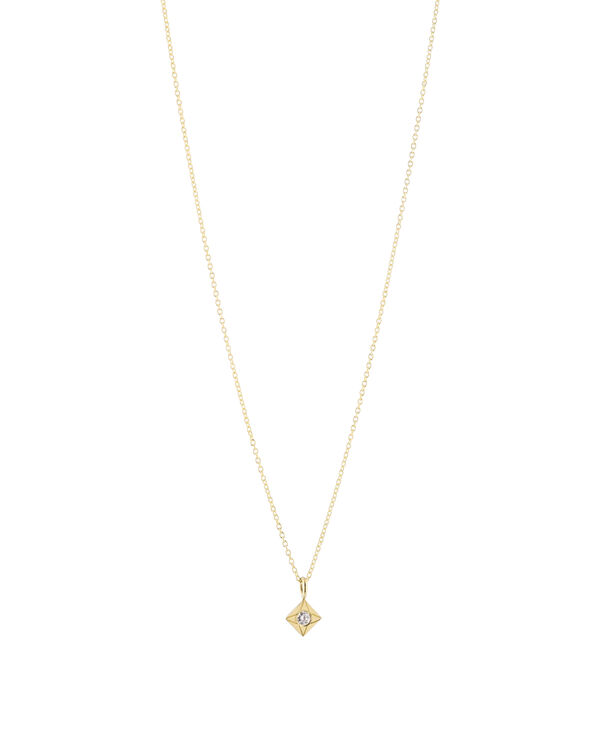 FW23gold necklace compass diamond