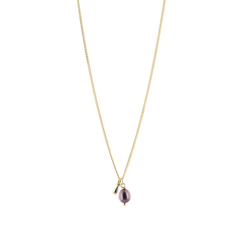 Fw23 necklace glimmer purplepearl drop