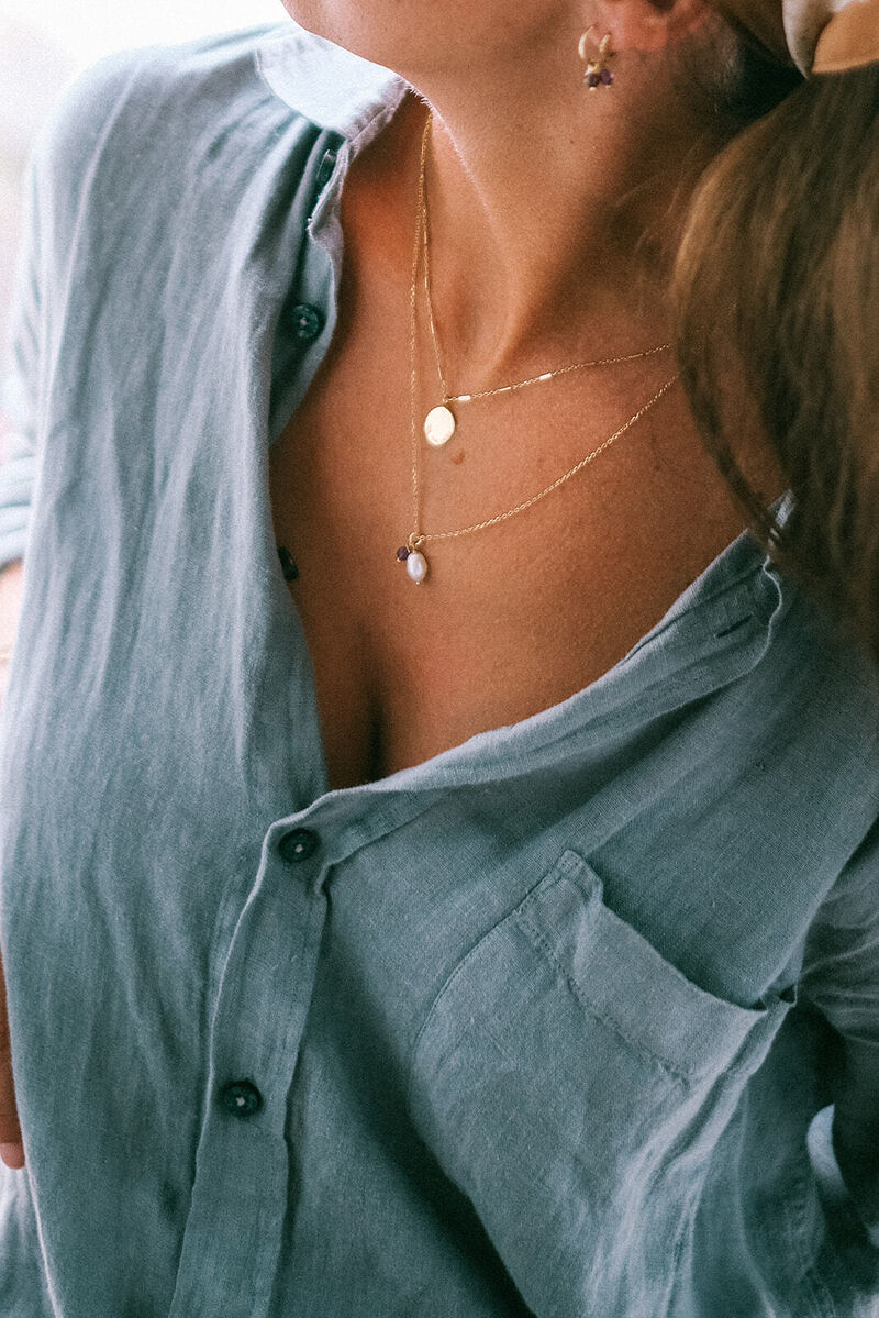 HM stacked necklaces