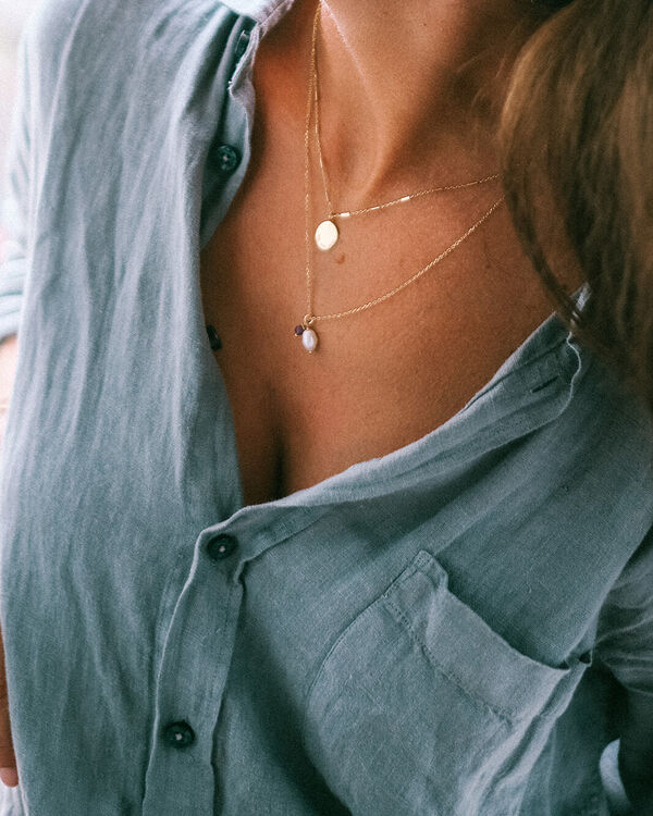 HM stacked necklaces