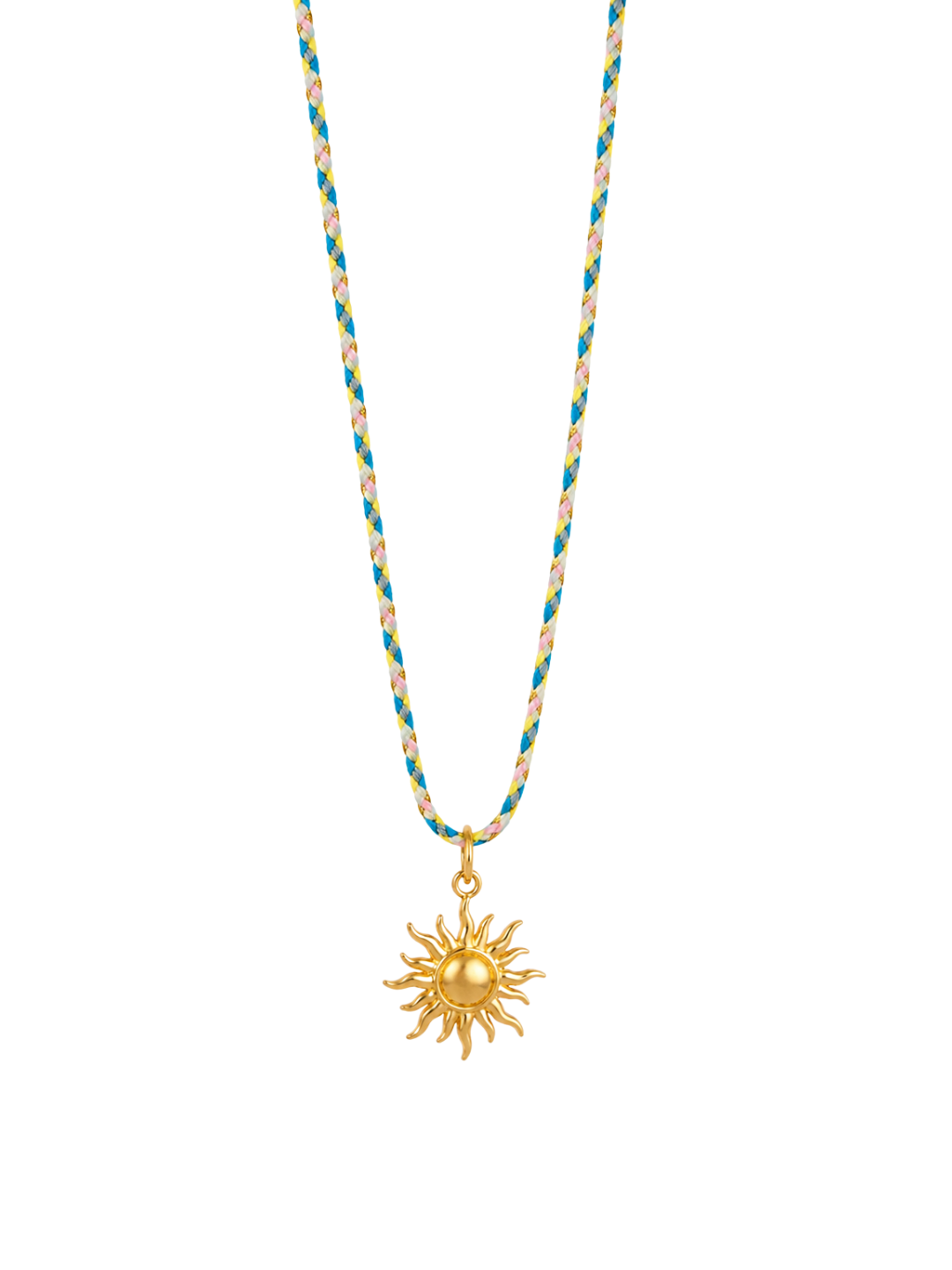 Helios cord necklace blue