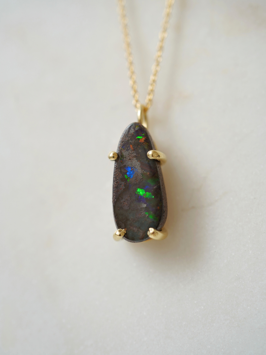 Boulder opal earth fire