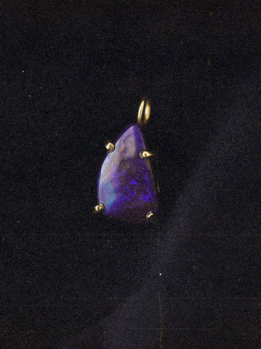 Boulder opal violet night