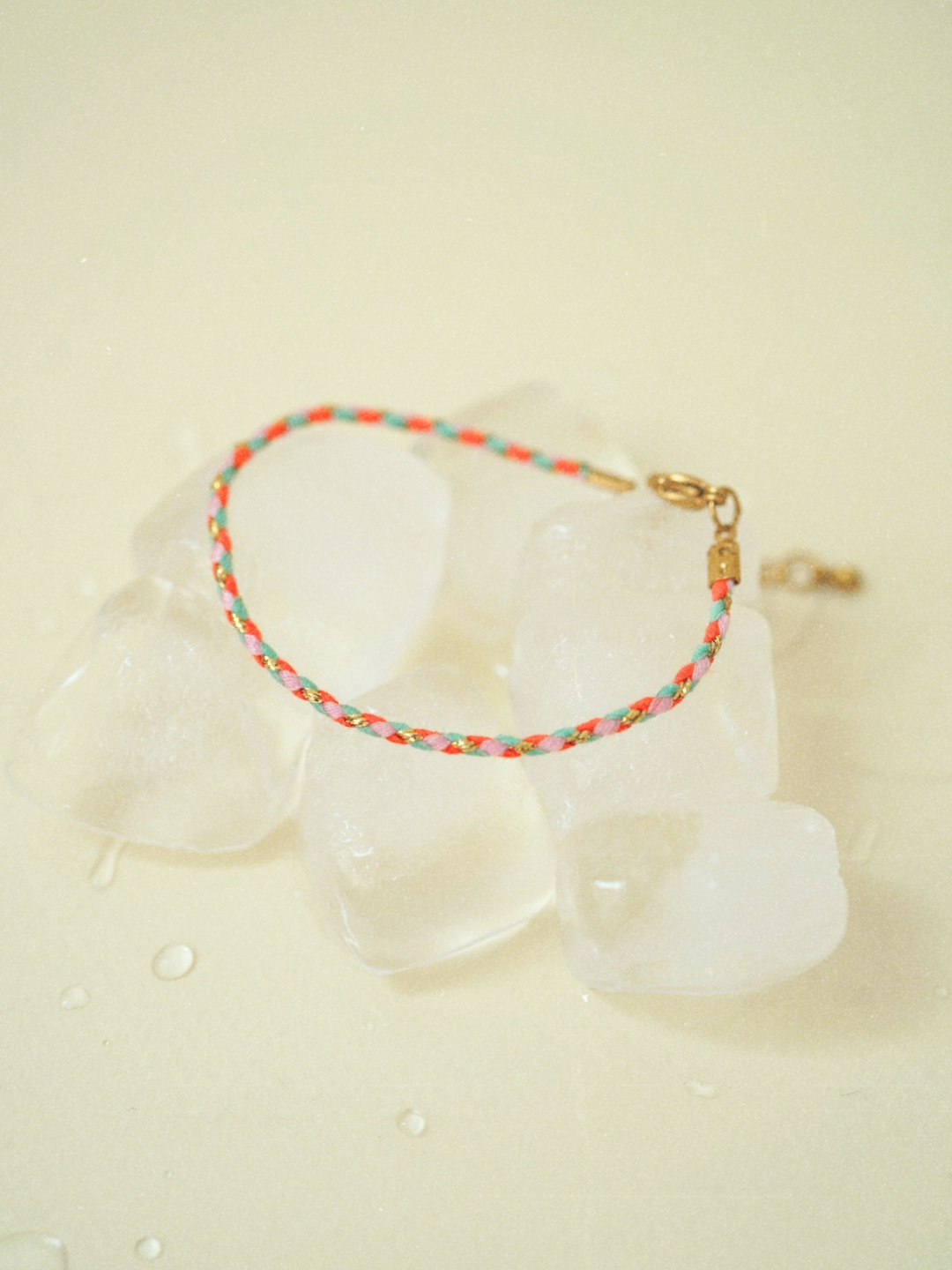 Cord bracelet orange