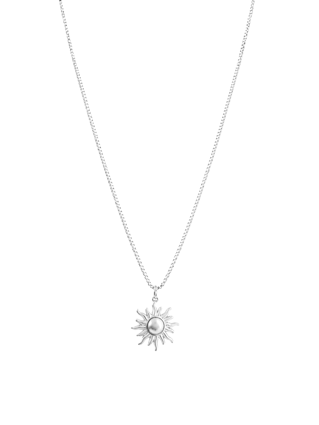 Helios necklace zilver